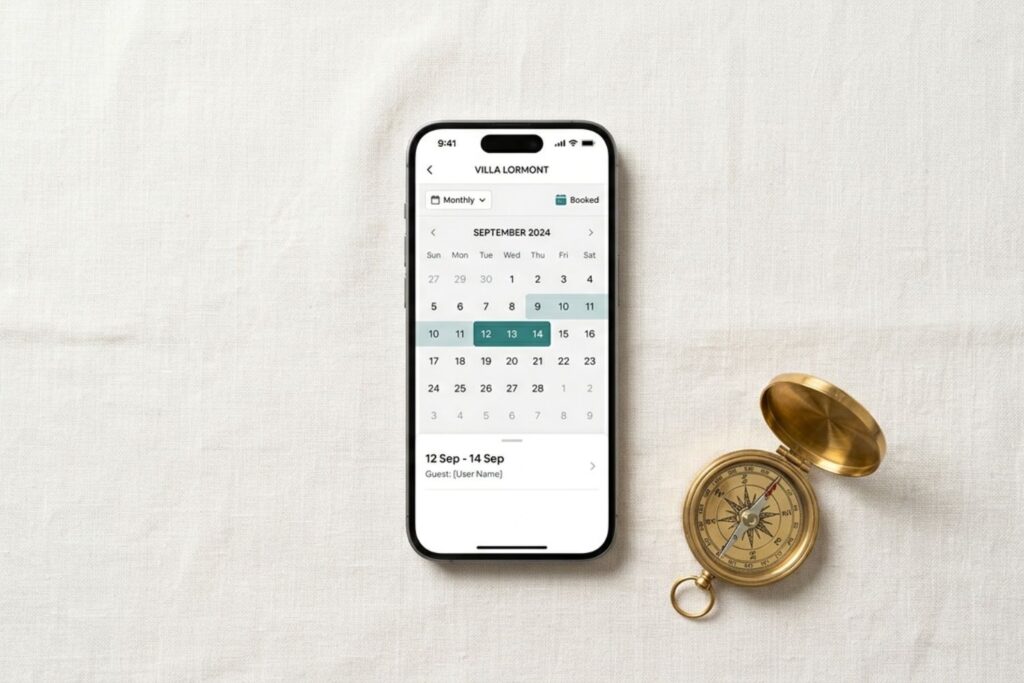 gestion du calendrier & des réservations